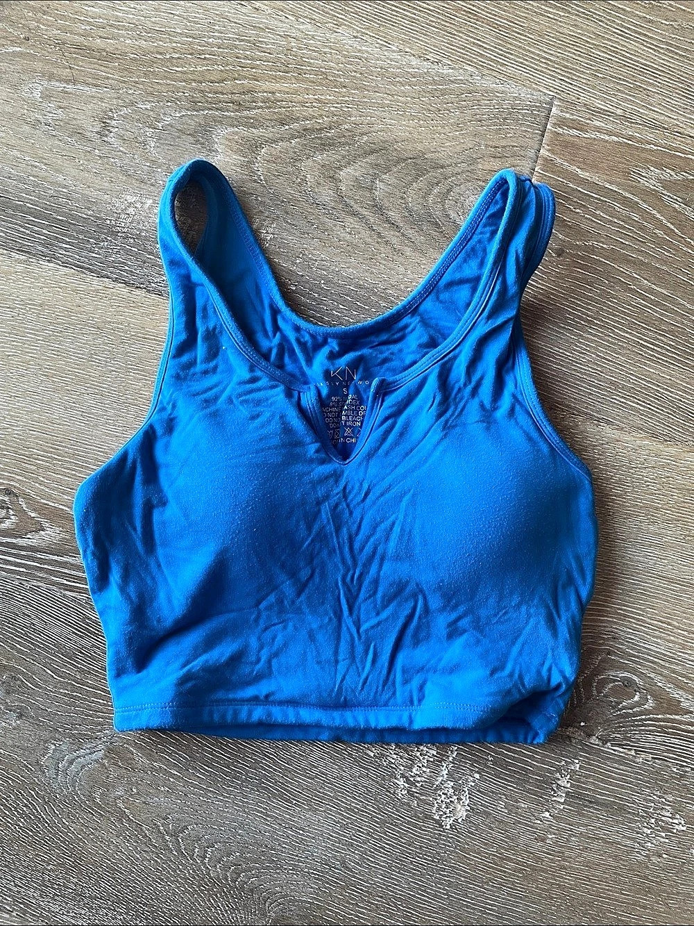 Klassy Network  Blue Crop Top Size small